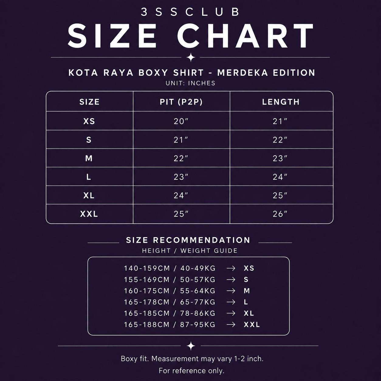 Kota Raya Boxy Shirt - Merdeka Edition