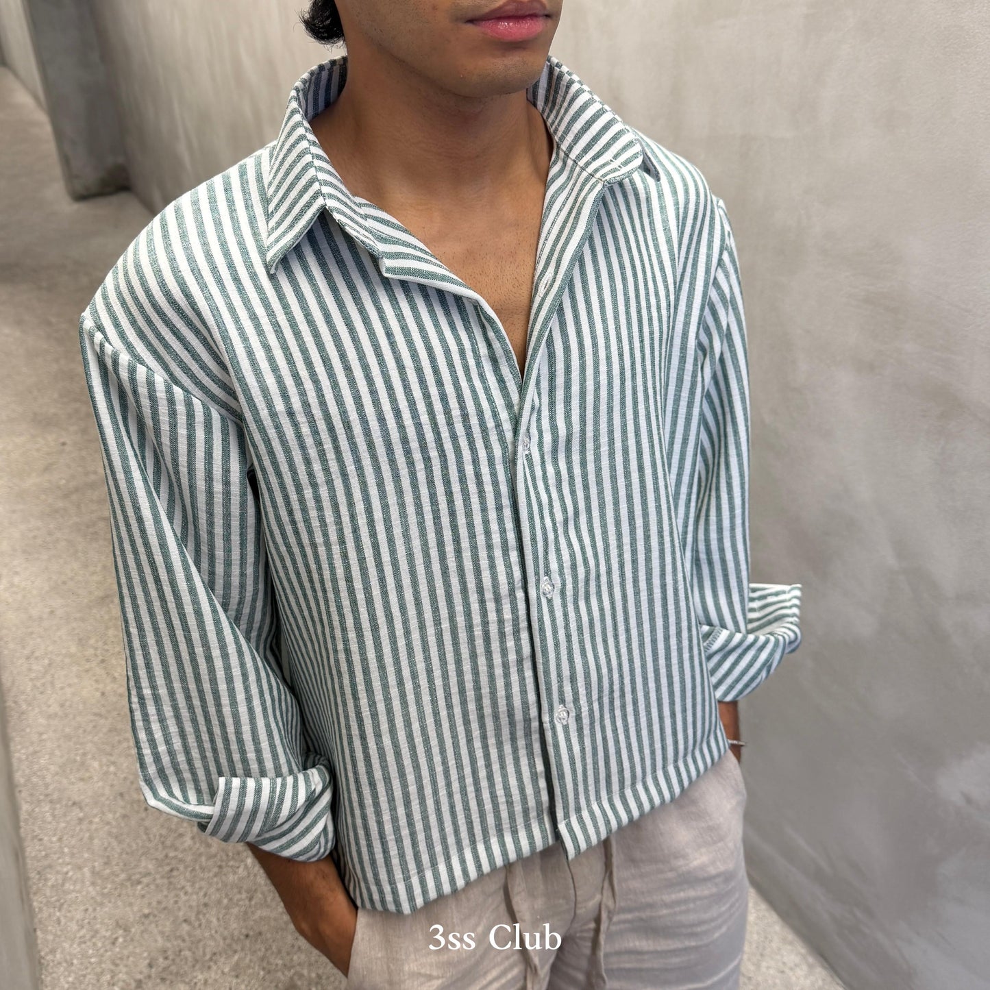 The Riviera Stripe Boxy Shirt