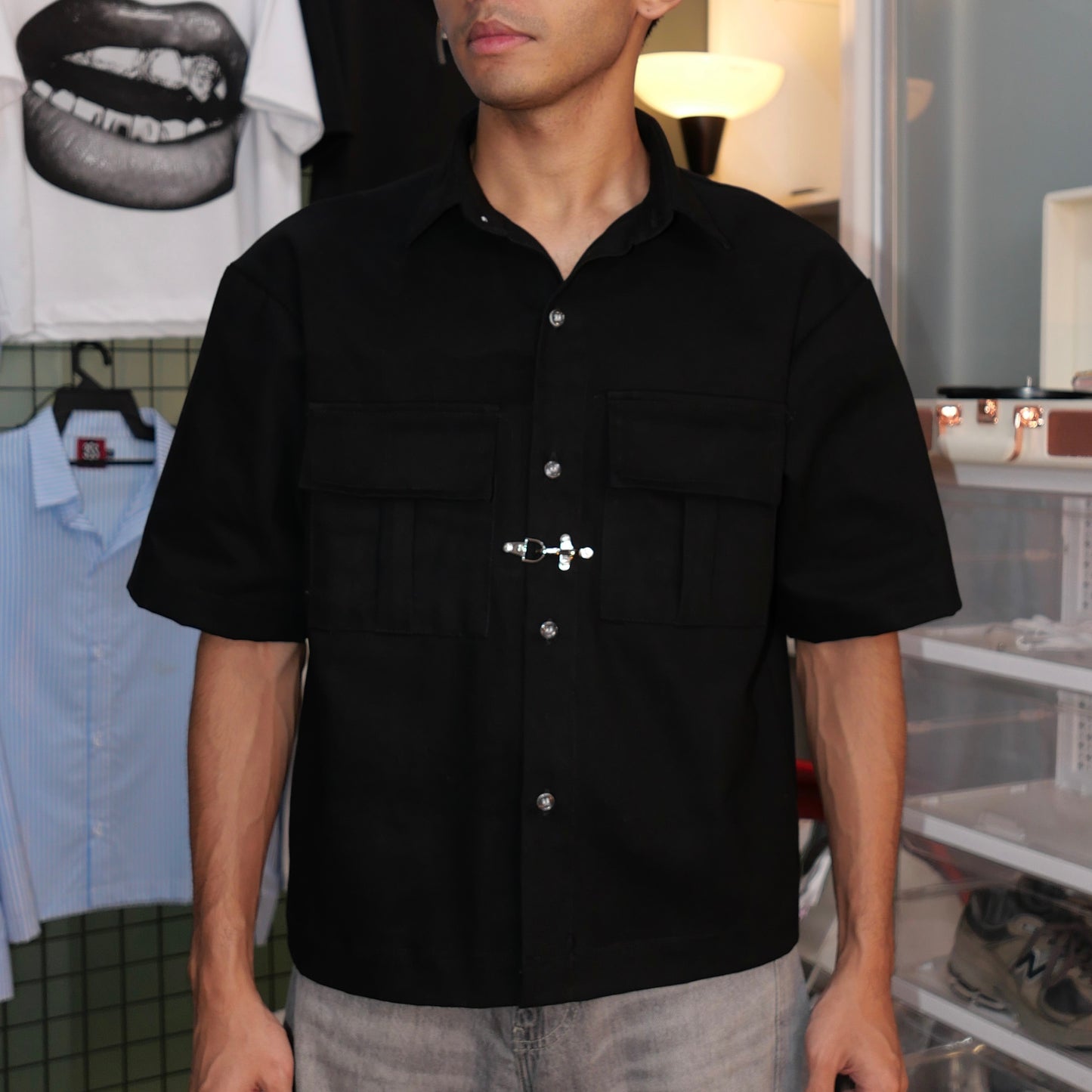 Utility Clip Work Jacket Boxy Fit