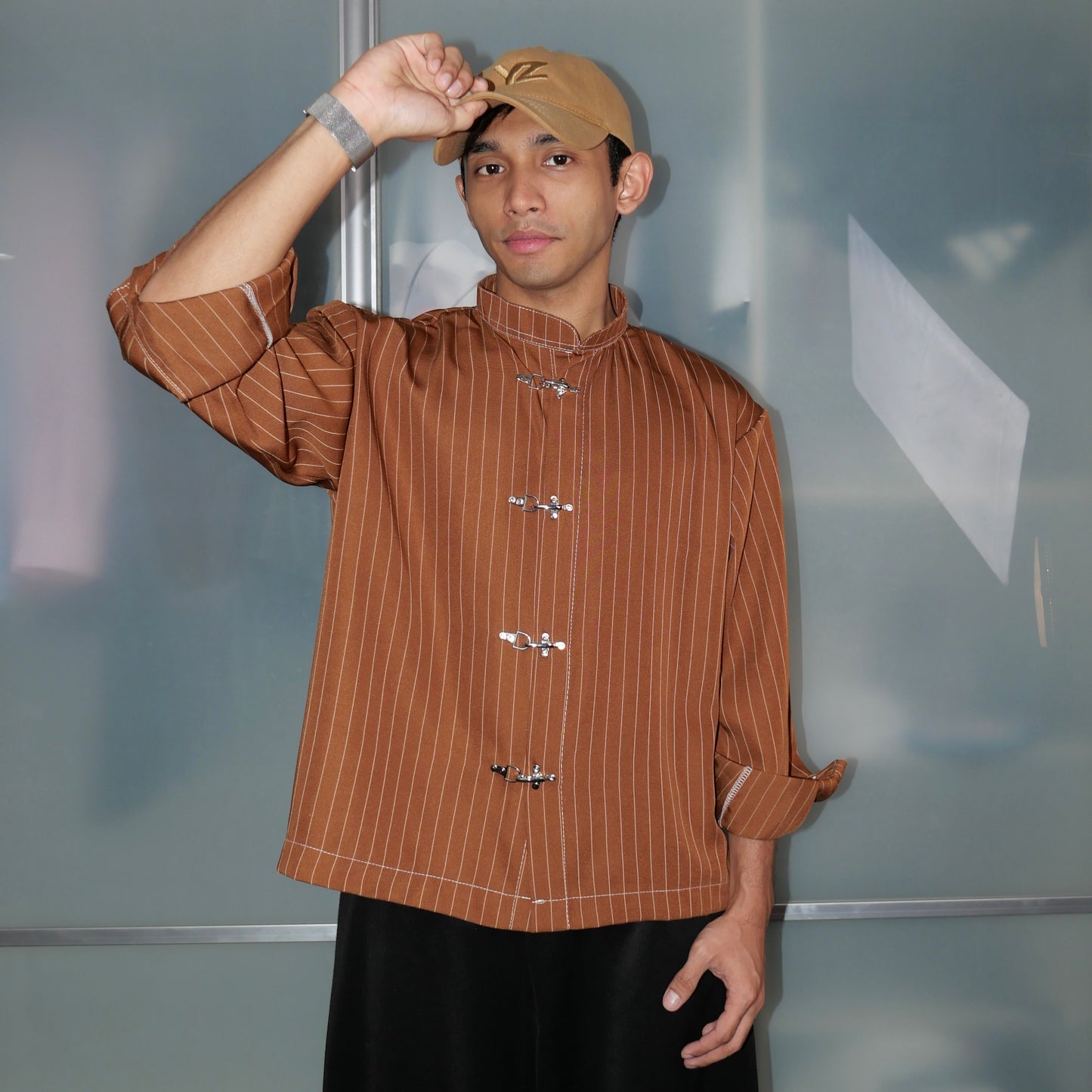 Stripe Clasp Shirt