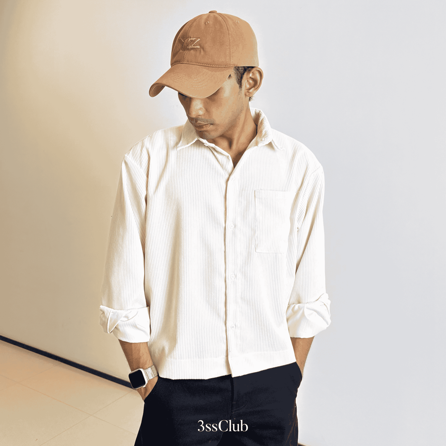 Corduroy Buttoned Shirt