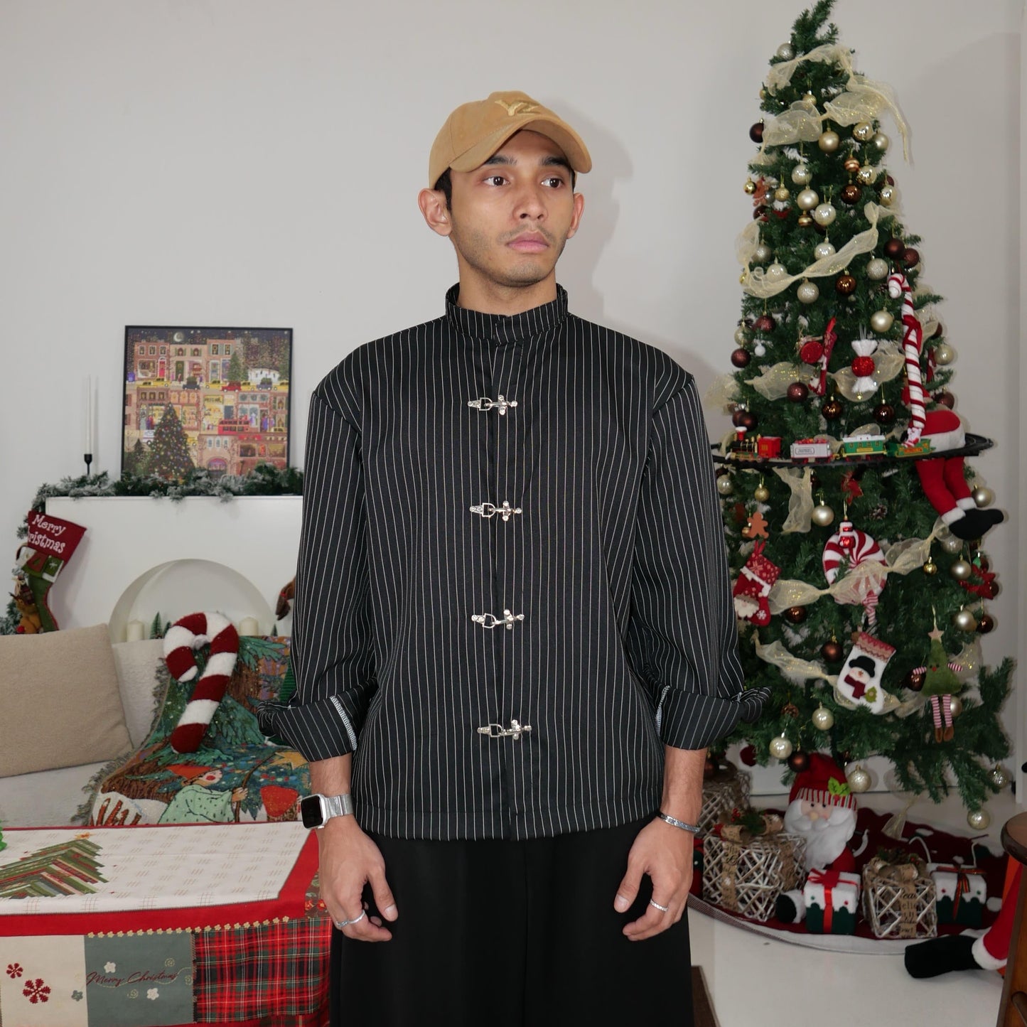 Stripe Clasp Shirt