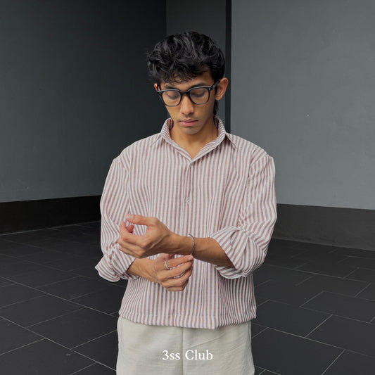 The Riviera Stripe Boxy Shirt