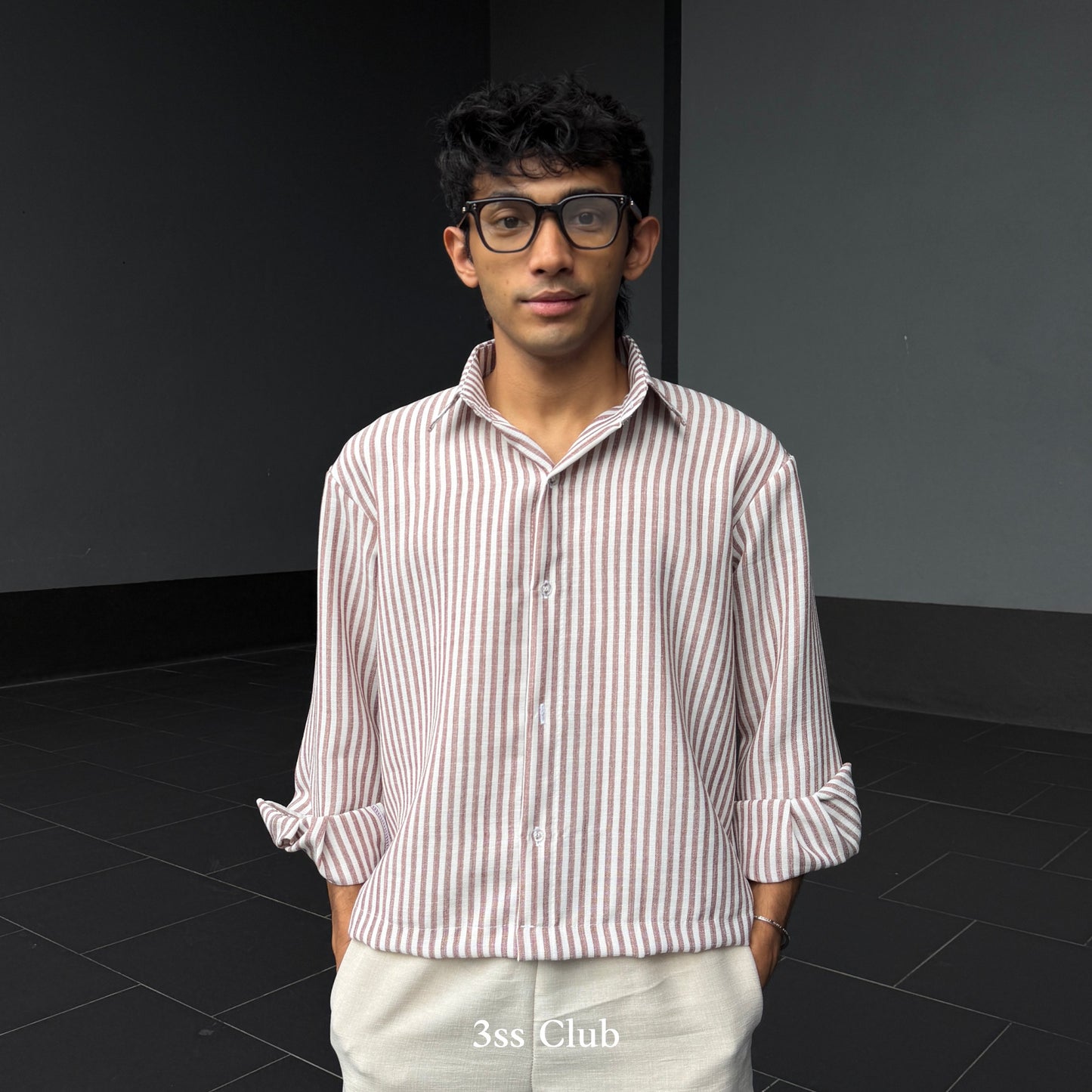 The Riviera Stripe Boxy Shirt