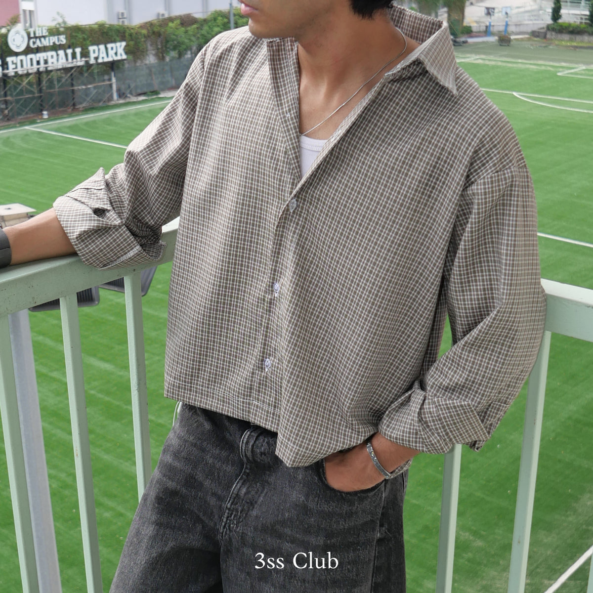 Plaid Boxy Shirt Kemeja Flannel