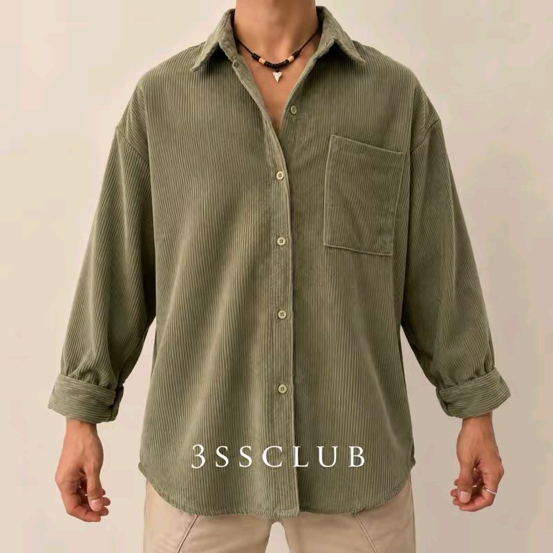 Corduroy Buttoned Shirt