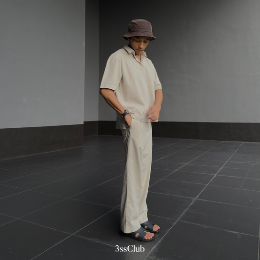 Kasturi Linen Leisure Set || Shirt Pants