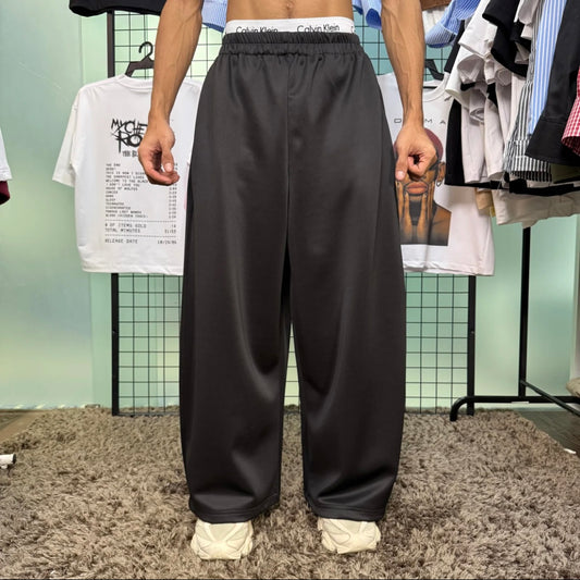 Scuba Sweatpants Balloon Fit Baggy Casual Cotton Lycra S-2XL