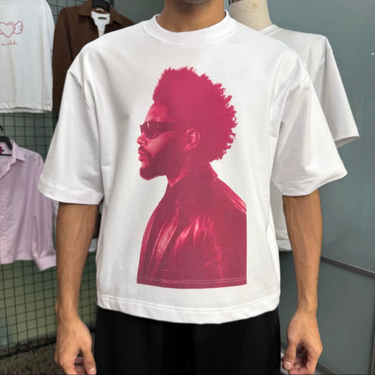 BADDIE [BOXY] T Shirt Cotton 280GSM White & Black Tee (S-2XL) Lengan Separuh Cutting Oversized Baggy Fit