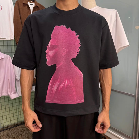 BADDIE [BOXY] T Shirt Cotton 280GSM White & Black Tee (S-2XL) Lengan Separuh Cutting Oversized Baggy Fit