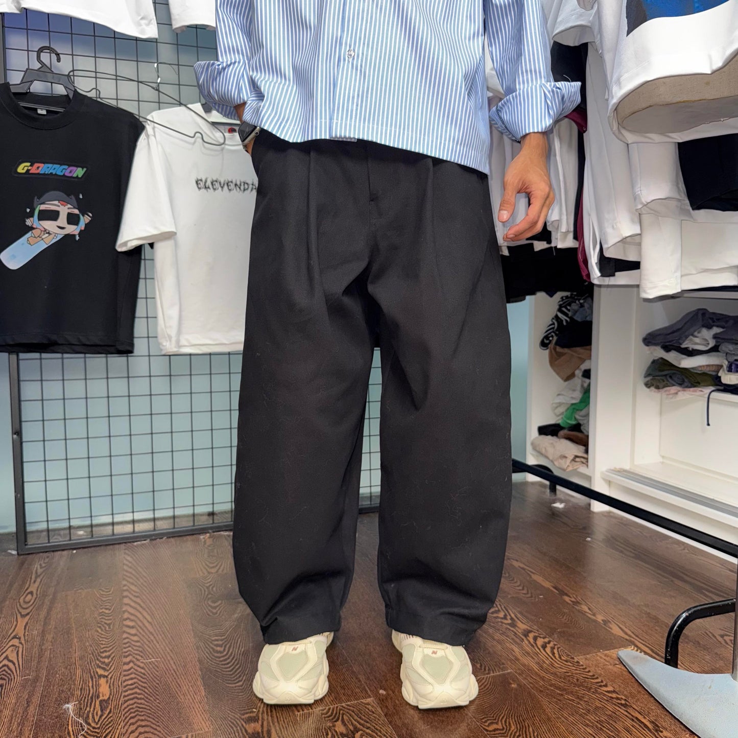 Khaki Pants [BALLOON FIT] Super Baggy Wide Full Cotton Streetwear Street Style S-2XL