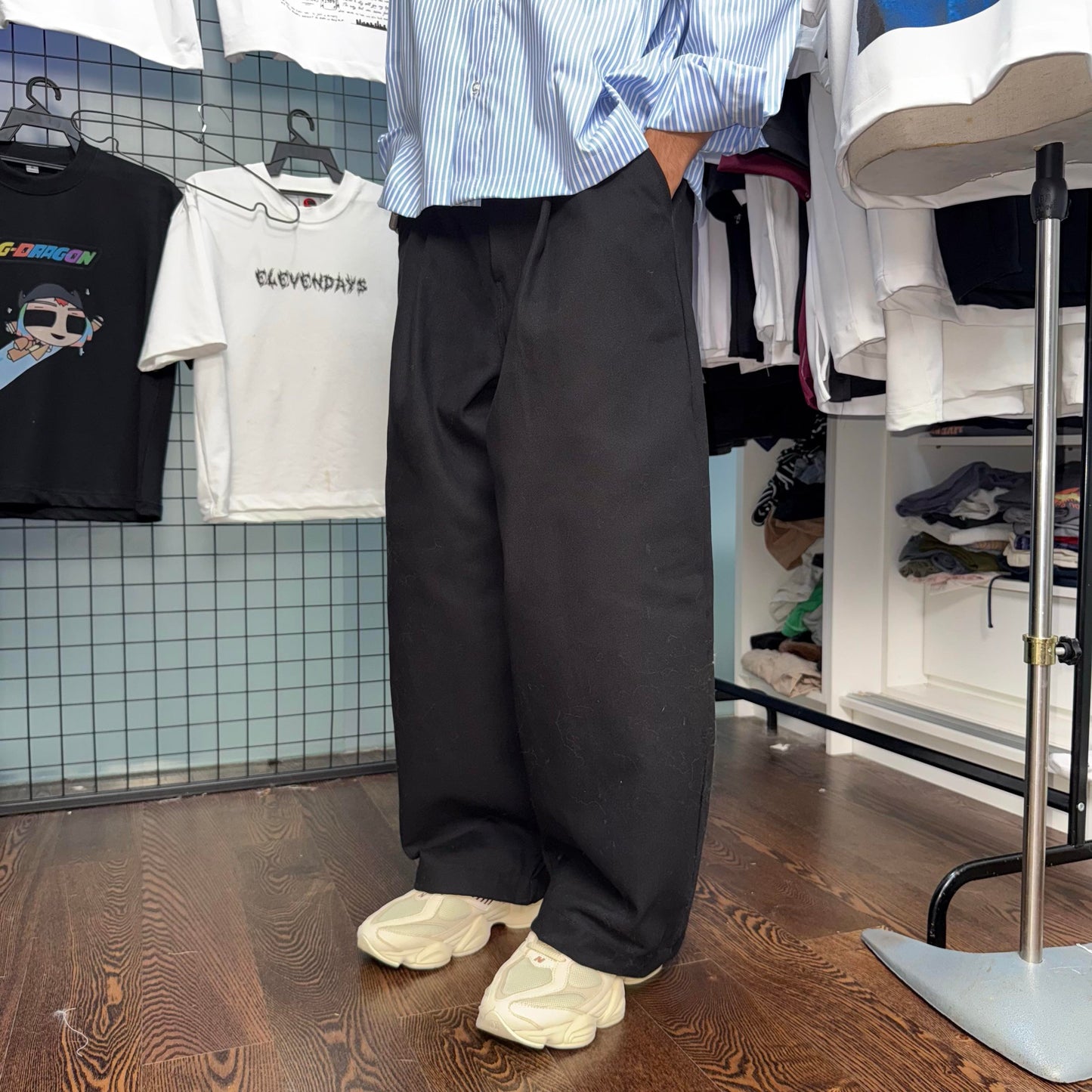 Khaki Pants [BALLOON FIT] Super Baggy Wide Full Cotton Streetwear Street Style S-2XL